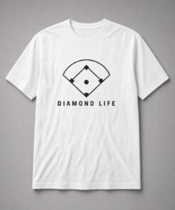 Diamond Life Baseball Field Unisex T-Shirt - White
